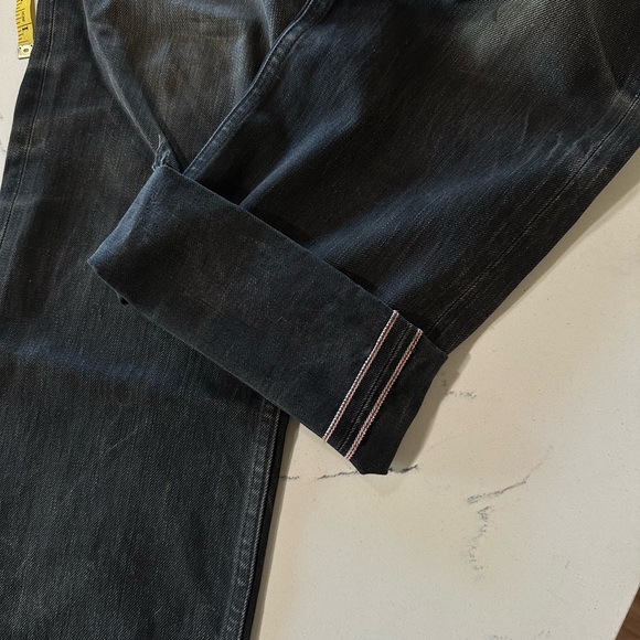 Left Field Black Selvedge Jeans - Picture 6 of 11